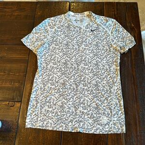 Nike Pro fitted Dri Fit size M worn once camouflage shirt